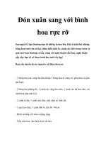 Tài liệu Đón xuân sang với bình hoa rực rỡ ppt