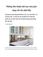 Tài liệu Những thủ thuật nhỏ tạo cảm giác rộng rãi cho nhà bếp pptx