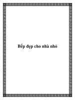 Tài liệu Bếp đẹp cho nhà nhỏ pdf