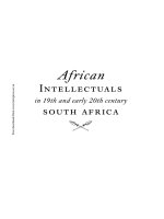 Tài liệu African Intellectuals in 19th and early 20th Century South Africa pptx