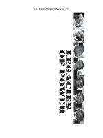 Tài liệu Legacies of Power pdf