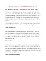 Tài liệu Đừng mắc sai lầm khiến con dị tật doc