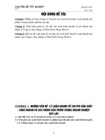 một số đề xuất quản lý chi phí sản xuất kinh doanh và giá thành sản phẩm của công ty xây dựng và phát triển nông thôn 6