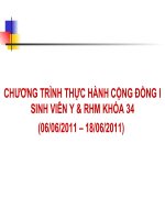 Tài liệu CHƯƠNG TRÌNH THỰC HÀNH CỘNG ĐỒNG doc