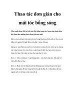 Tài liệu Thao tác đơn giản cho mái tóc bồng sóng docx