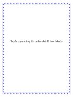 Tài liệu Tuyển chọn những bài ca dao chủ đề hôn nhân potx