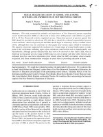 Tài liệu SEXUAL HEALTH EDUCATION A T SCHOOL AND A T HOME: ATTITUDES AND EXPERIENCES OF NEW BRUNSWICK PARENTS pptx