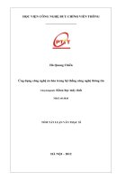 Ứng dụng công nghệ ảo hóa trong hệ thống công nghệ thông tin