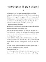 Tài liệu Top thực phẩm dễ gây dị ứng cho bé pdf