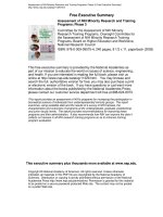 Tài liệu Assessment of NIH Minority Research and Training Programs ppt