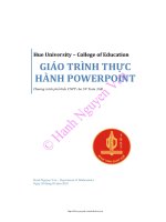 Tài liệu THỰC HÀNH POWERPOINT pptx