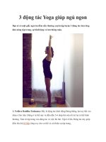 Tài liệu 3 động tác Yoga giúp ngủ ngon pdf