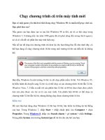Tài liệu Chạy chương trình cũ trên máy tính mới potx