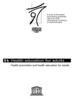 Tài liệu Health promotion and health education for adults pdf