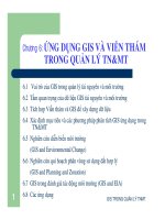 Tài liệu Chương 6: ỨNG DỤNG GIS VÀ VIỄN THÁM TRONG QUẢN LÝ TN&MT docx