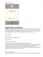 Tài liệu A Against War docx