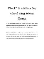 Tài liệu Check” bí mật làm đẹp của cô nàng Selena Gomez pdf