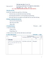 Tài liệu Giáo án số 2 - Bài 2: ĐẶC ĐIỂM KINH DOANH CỦA NHÀ HÀNG ppt