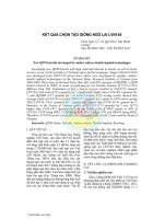 Tài liệu Kết quả chọn tạo giống ngô lai LVN154 ppt