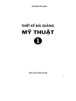 Tài liệu Thiết kế bài giảng mỹ thuật 1 potx