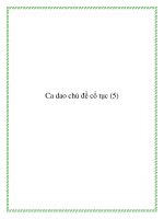 Tài liệu Sưu tầm bài ca dao chủ đề cổ tục potx