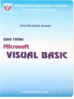 Tài liệu Giáo trình Microsoft Visual Basic pdf