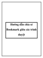 Tài liệu Hướng dẫn chia sẻ Bookmark giữa các trình duyệt pot