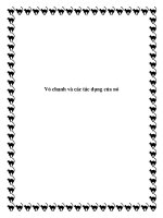 Tài liệu Vỏ chanh và các tác dụng của nó pdf