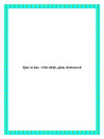 Tài liệu Quả cà tím - Giải nhiệt, giảm cholesterol docx