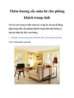 Tài liệu Thêm hương sắc mùa hè cho phòng khách trung tính ppt