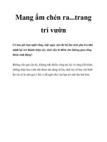 Tài liệu Mang ấm chén ra...trang trí vườn docx
