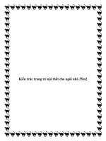 Tài liệu Kiến trúc trang trí nội thất cho ngôi nhà 35m2 potx