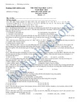 Tài liệu THI THỬ ĐẠI HỌC LẦN 2 NĂM HỌC 2013 MÔN HÓA HỌC KHỐI A,B - Trường THPT ĐỒNG LỘC - Mã đề: 123 ppt