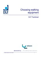 Tài liệu Choosing walking equipment DLF Factsheet pdf
