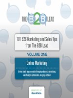 Tài liệu 30 Online Marketing Tips for Driving Lead Generation potx