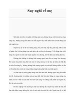 Tài liệu Suy nghĩ về mẹ pdf