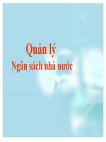 Tài liệu Quản lý Ngân sách nhà nước docx
