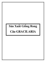 Tài liệu Sản Xuất Giống Rong Câu GRACILARIA doc