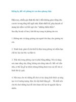 Tài liệu Kiêng kỵ đối với phòng trẻ em theo phong thủy pdf