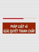 Tài liệu PHÁP LUẬT VỀ GIẢI QUYẾT TRANH CHẤP docx