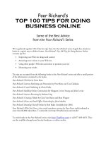 Tài liệu top 100 tips for doing business online doc