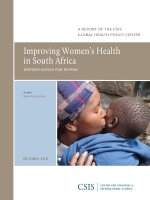 Tài liệu IMPROVING WOMEN''''S HEALTH IN SOUTH AFRICA doc