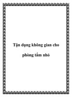 Tài liệu Tận dụng không gian cho phòng tắm nhỏ pptx
