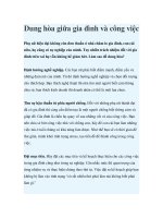 Tài liệu Dung hòa giữa gia đình và công việc ppt