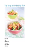 Tài liệu Thịt xông khói xào thập cẩm pdf