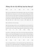 Tài liệu Phỏng vấn xin việc thất bại, bạn học được gì? docx