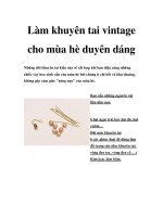 Tài liệu Làm khuyên tai vintage cho mùa hè duyên dáng docx