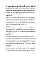 Tài liệu 8 nghề liên quan đến chất giọng “vàng” docx