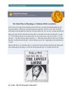 The nobel prize in physiology or medicine 2010 is awarded to