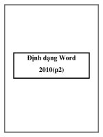 Tài liệu Định dạng Word 2010 doc